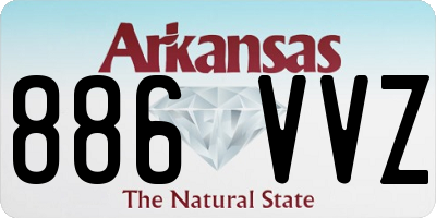 AR license plate 886VVZ