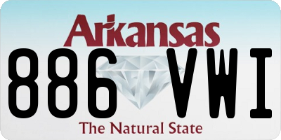 AR license plate 886VWI