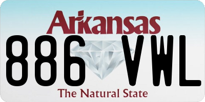 AR license plate 886VWL
