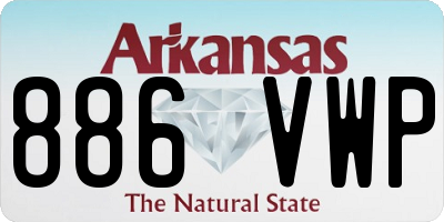 AR license plate 886VWP