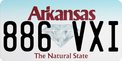 AR license plate 886VXI