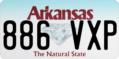 AR license plate 886VXP