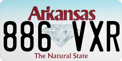 AR license plate 886VXR