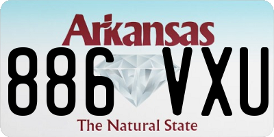 AR license plate 886VXU