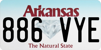 AR license plate 886VYE