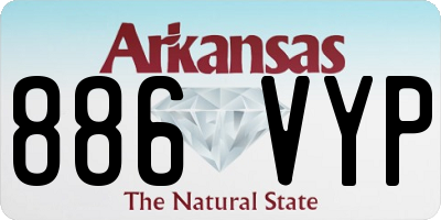 AR license plate 886VYP