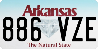 AR license plate 886VZE