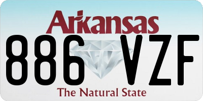 AR license plate 886VZF