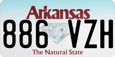 AR license plate 886VZH