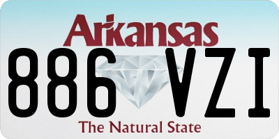AR license plate 886VZI