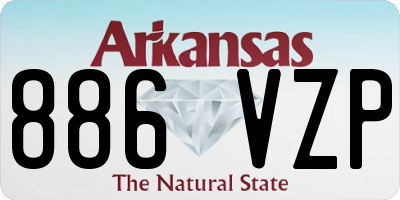 AR license plate 886VZP