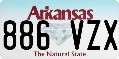 AR license plate 886VZX