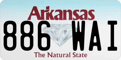 AR license plate 886WAI