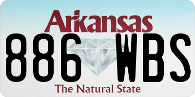 AR license plate 886WBS