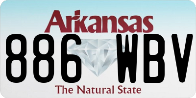AR license plate 886WBV