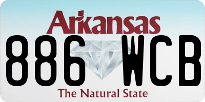 AR license plate 886WCB