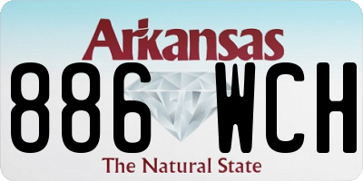 AR license plate 886WCH