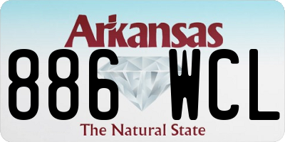 AR license plate 886WCL