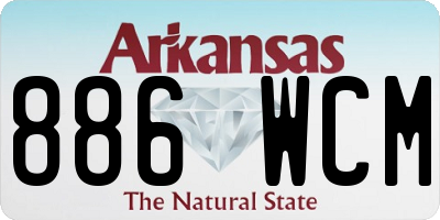 AR license plate 886WCM