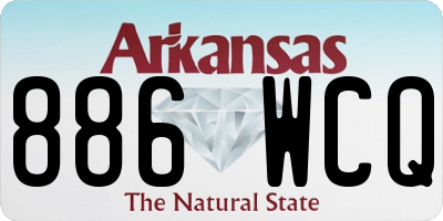 AR license plate 886WCQ