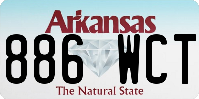AR license plate 886WCT