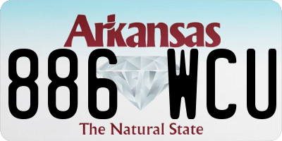 AR license plate 886WCU
