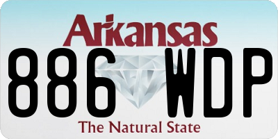 AR license plate 886WDP