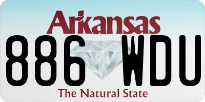 AR license plate 886WDU