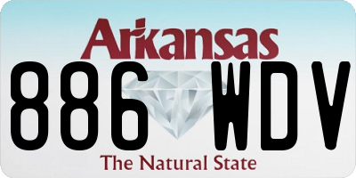 AR license plate 886WDV