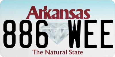 AR license plate 886WEE