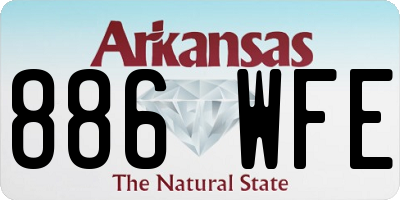 AR license plate 886WFE
