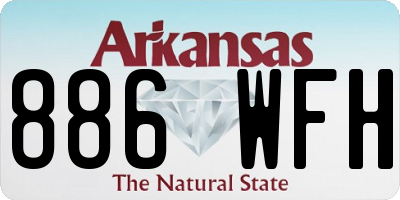 AR license plate 886WFH