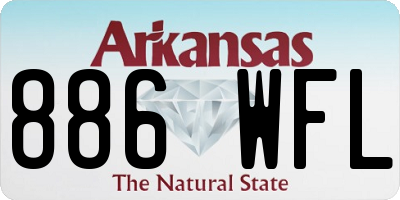 AR license plate 886WFL