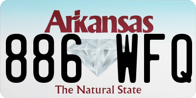 AR license plate 886WFQ