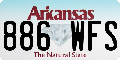 AR license plate 886WFS