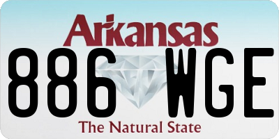 AR license plate 886WGE