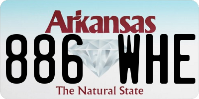 AR license plate 886WHE