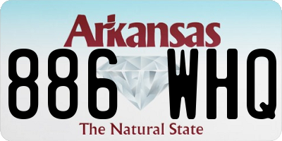 AR license plate 886WHQ