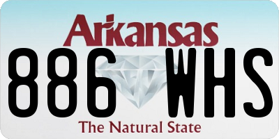 AR license plate 886WHS