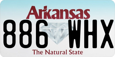 AR license plate 886WHX