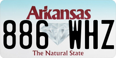 AR license plate 886WHZ