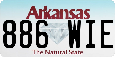 AR license plate 886WIE