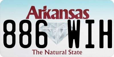 AR license plate 886WIH
