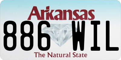 AR license plate 886WIL