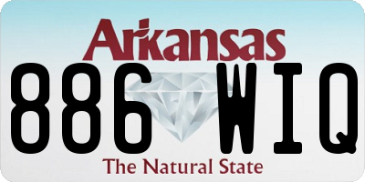 AR license plate 886WIQ