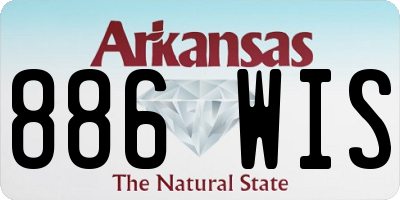 AR license plate 886WIS