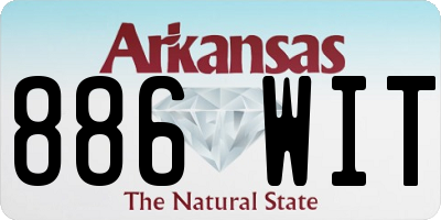 AR license plate 886WIT
