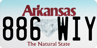 AR license plate 886WIY