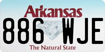 AR license plate 886WJE