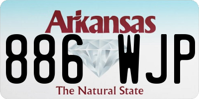 AR license plate 886WJP